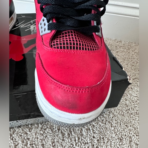 Engine Red Air Jordan 4 Retro Sneakers Size 10.5 - Picture 8 of 10